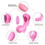 Tight Design Pink Vibrartorfor Women Invisible Vibrate Things for Women Wearable Six Toys for Women Bullet Adullt Toys for Female,Wireless Remote USB Rechargeable Tshirt Silicone Toy