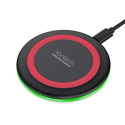 Yootech Wireless Charger Qi-Certified 7.5W Wireless Charging Pad Compatible with iPhone Xs MAX/XR/XS/X/8/8 Plus, 10W for Galaxy Note 9/S9/S9 Plus/Note 8/S8, 5W All Qi-Enabled Phones(No AC Adapter)