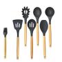 Kitchen Cooking Utensils - Silicone Set - Nonstick Kitchenware Spatula - Kitchen Gadget Set, 7 piece set