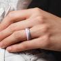 ThunderFit Womens Thin and Stackable 4 Pack Silicone Rings Wedding Bands 2.5mm Width - 2mm Thick