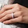 ThunderFit Womens Thin and Stackable 4 Pack Silicone Rings Wedding Bands 2.5mm Width - 2mm Thick