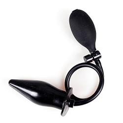 Meixx Inflatable Anal Plug Toys, Vaginal G-Spot Anal Toy, Portable Anal Butt Plugs Sex Toys Masturbation of Lgbts and women or Couples, Premium Silicone Fetish Anal Butt Plugs Anal Trainer Toys(Black)