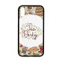 Tea Party Rubber Phone Case,Cartoon Drawing Style Kitchenware and Tea Party Items Cups Pots Colorful Design Decorative Compatible with iPhone XR
