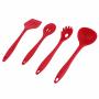 tianxiangjiaju 10 Pcs Silicone Kitchenware Set Kitchenware Set Kitchen Cooking Tools Red