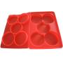 Bobody Silicone Burger Meat Model Hamburger Press Patty Maker Meat Beef Grill, 5-Patty