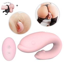 U Shape Toy Women Silicone Vibrarter for Women Bullet G- Sport Simulator for Female Sex-Toes for Couples with Strong Motor U-Type Relaxation Tools for Lover Flirting Fun Play Love Real Feel