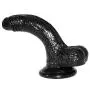 Full Portable 7.08 Inch Waterproof Soft Wand Flexible Toy for Women,Lifelike Women - Black - Daxuedasan