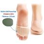 Ball of Foot Cushions Sleeves Forefoot Pads 【Poron Pad - Made in USA】Metatarsal Pads Soft Fabric Support Pain Relief Foot Health Care Tight Fitting Feet for Women and Men (Beige, Free Size)