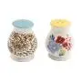 The Pioneer Woman Flea Market 25-Piece Ceramic Pantry Essential Set Adds Elegant Style To Kitchenware (Set Includes 3pc Silicone Tool Set, 7in Utensil Crock, 7.4in Napkin Box, 6.4in Covered Butter Dis