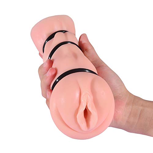 Male Masturbators Cup Pocket Pussy with Penis Rings Set Realistic Vagina Sleeve Strong Sucking Masturbation Stroker Adult Sex Toy for Men