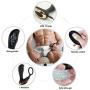 qqooo Remote Control Moving Silicone Pro State Automatic Stimulator Auto Electric Speed Machine Toy Extension Extender Sleeve Sheath Girth Enhancer for Men Double Ring Beads Plug Toy for Couple