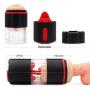 SHOOPPEE 2-in-1 Throat Automatic Piston Telescopic Rotate Six Toys Hands Free Oral Sucking Cup Endless Pleasure Toys for Men Relax Muscle,Sexy Underwear T-Shirt