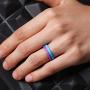 ThunderFit Thin and Stackable Silicone Rings, 8 Rings / 4 Rings / 1 Ring - Silicone Wedding Bands for Women - Diamond Pattern