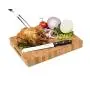 Large End Grain Bamboo Cutting Board [15?x11?x1?”] | Professional, Antibacterial Butcher Block | Non-Slip Rubber Feet by Top Notch Kitchenware