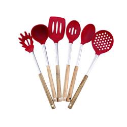 JunbosiKitchenware Silicone Kitchenware Set Non-Stick Cookware Silicone Kitchenware Set Green Cooking Shovel Spoon Tool