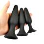 Shootmy 3 Pcs Anal Plugs Starter Kit Butt Plugs Anal Trainer Toys for Men & Women-Waterproof, Medcial Grade Silicone (Black)