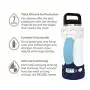 REUZBL Bottle Bumper Silicone Sleeve Protector with Handle for Yeti Rambler Flask, 26oz 36oz
