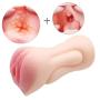 Risareyi T-shirt Soft Silicone Blow-Job Double Hole Cup For Men Genuine Silicone Body Adullt Toy Lifesize Oral Cup Dolls Six Toys