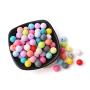 100pc 12mm Silicone Beads Loose Teething Chew Jewelry Teething Bracelet Teether Toy DIY Supplies DIY Jewelry Nursing Necklace