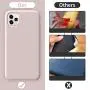ORNARTO Liquid Silicone Case for iPhone 11 Pro, Slim Liquid Silicone Soft Gel Rubber Case Cover for Apple iPhone 11 Pro(2019) 5.8 inch-Pink Sand