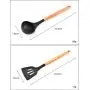 JunbosiKitchenware Silicone Kitchenware 9 Piece Set Kitchen Nonstick Cookware Shovel Kitchen Tool Shovel Spoon Kitchenware Set