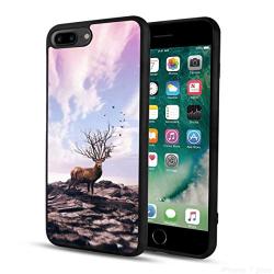 Deer Apple iPhone 8 Plus Glossy Edge Phone Case (2017) and iPhone 7 Plus Case (2016) [5.5 Inch]