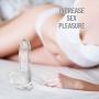 7 Inch Clear Dildo, Shanhai Silicone Waterproof Realistic Sex Penis with Suction Cup Vaginal G Spot Toy for Women and Couples