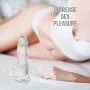 7 Inch Clear Dildo, Shanhai Silicone Waterproof Realistic Sex Penis with Suction Cup Vaginal G Spot Toy for Women and Couples