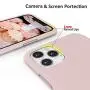 SURPHY Silicone Case Compatible with iPhone 11 Pro Max Case 6.5 inch, Liquid Silicone Full Body Thickening Design Phone Case (with Microfiber Lining) for iPhone 11 Pro Max 6.5 2019, Pink