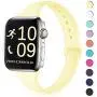 Zekapu Sport Band Compatible for Apple Watch 38mm 42mm 40mm 44mm, Soft Silicone Narrow Slim Sport Replacement Wristband for iWatch Series 5, Series 4, Series 3, Series 2, Series 1 Women