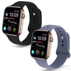 NUKELOLO Sport Band Compatible with Apple Watch 38MM 40MM 42MM 44MM,Soft Silicone Replacement Strap Compatible for Apple Watch Series 5/4/3/2/1