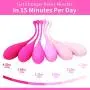 Kegel Exercise Weights - Ben Wa Balls Doctor Recommended for Bladder Control and Pelvic Floor Exercises - Set of 6 Premium Silicone Kegel Balls with Training Kit for Women: Beginners and Advanced