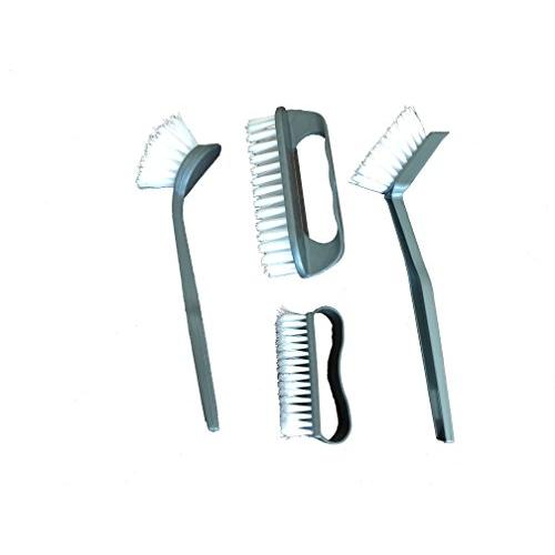 Kitchen and Bath Cleaning Brushes, Assorted Set of 4 for Scrubbing Pots, Pans, Dishes, Utensils, Sink, Tubs, Counters
