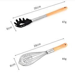 Silicone Kitchenware 6 Piece Set Nonstick Cookware Shovel Spoon Pasta Spoon Dust Kitchen Kitchenware