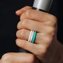 ThunderFit Womens Thin Swivel Rings, 10 Rings / 8 Rings / 4 Rings / 1 Ring - Stackable Silicone Wedding Rings - 2.5mm Wide - 2mm Thick