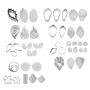 ART KITCHENWARE Sugarpaste Flower Making Tools 9pairs Petal Leaf Silicone Veiner Veining Molds 9sets Matched Fondant Cutters Hydrangea Tulip Carnation