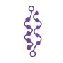 California Exotic Novelties Posh Silicone “o” Beads - Purple