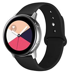 OenFoto Band Compatible Samsung Galaxy Watch 42mm/ Galaxy Watch Active/Gear Sport, 20mm Soft Silicone Replacement Wristband for Samsung Galaxy Smartwatch, Women Men, Large Small