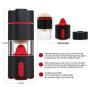SHOOPPEE 2-in-1 Throat Automatic Piston Telescopic Rotate Six Toys Hands Free Oral Sucking Cup Endless Pleasure Toys for Men Relax Muscle,Sexy Underwear T-Shirt