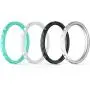 ThunderFit Thin and Stackable Silicone Rings, 8 Rings / 4 Rings / 1 Ring - Silicone Wedding Bands for Women - Diamond Pattern