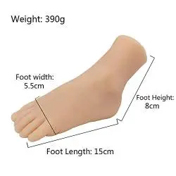 1 Pair Silicone Life Size Child Mannequin Foot Display Jewerly Sandal Shoe Sock Display Art Sketch