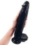 9.5-Inchs D-Ildo Silicone Toy, Speaker-Shaped Base Suction Cup Can Be Hands-Free - Adult Sexy Men and Women Couple Toys