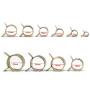 OCR 6-22mm 10Size Fuel line Spring Clamp Silicone Vacuum Hose Pipe Clamp Steel Wire Tube Pipe Clip, 100 Pack
