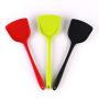 ROIY Silicone Kitchen Tools Shovel Nonstick Silicone Kitchenware Kitchen Cooking Spoon Shovel Suit Kitchen Cooking Tools Red (Color : Black)
