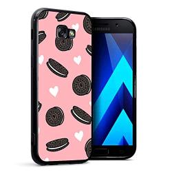 Samsung Galaxy A3 2017 Case,Flexible Soft TPU Cover Shell,Slim Silicone Black Rubber Non-Slip Durable Design Protective Phone Case for Samsung Galaxy A3 2017 -Biscuits