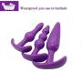 SixT2 Beginner Anales Trainer Kits for Women 100% Waterproof Silicone Beginner Starter Set Toys with T-bar Base (6 Pack)