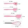 Carriemeow Silicone Kitchenware For 6 Piece Baking Kit Pink Shovel Scraper Egg Beater Creative Kitchen Utensils (Size : 6-piece)