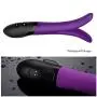ROITB Rechargeable Vibrator Massager - Wireless Waterproof Massager for Women, 9 Frequency Dual Y-Shaped Powerful Vibration Toy, Medical Silicone (Purple) - USA Shipping
