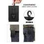 MoKo Tactical Phone Holster, EDC Molle Pouch Belt Waist Bag Fit 6.8" Phone, iPhone 11 Pro/11/11 Pro Max/Xs Max/XR/Xs/X, Samsung Galaxy Note 10/Note 10 Plus/S10e/S10/S10 Plus, Google Pixel 3a - Black