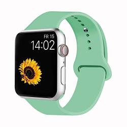 VATI Sport Band Compatible for Apple Watch Band 38mm 40mm 42mm 44mm, Soft Silicone Sport Strap Replacement Bands Compatible with 2019 Series 5 iWatch Apple Watch Series 4/3/2/1, Sport, Nike+, Edition